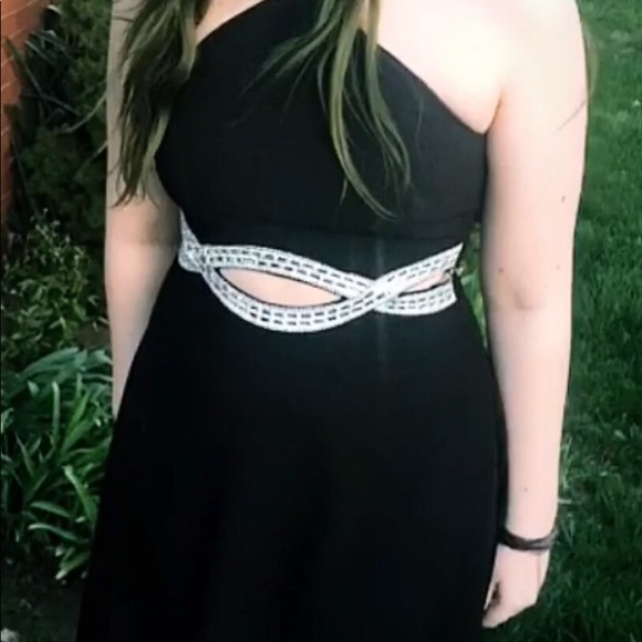 Black High Low Formal Dress - Picture 2 of 3
